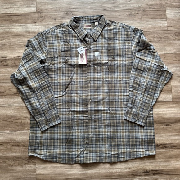 RedHead Ozark Mountain Flannel Button-Down Shirt Mens Granite 3XL New - Picture 9 of 11
